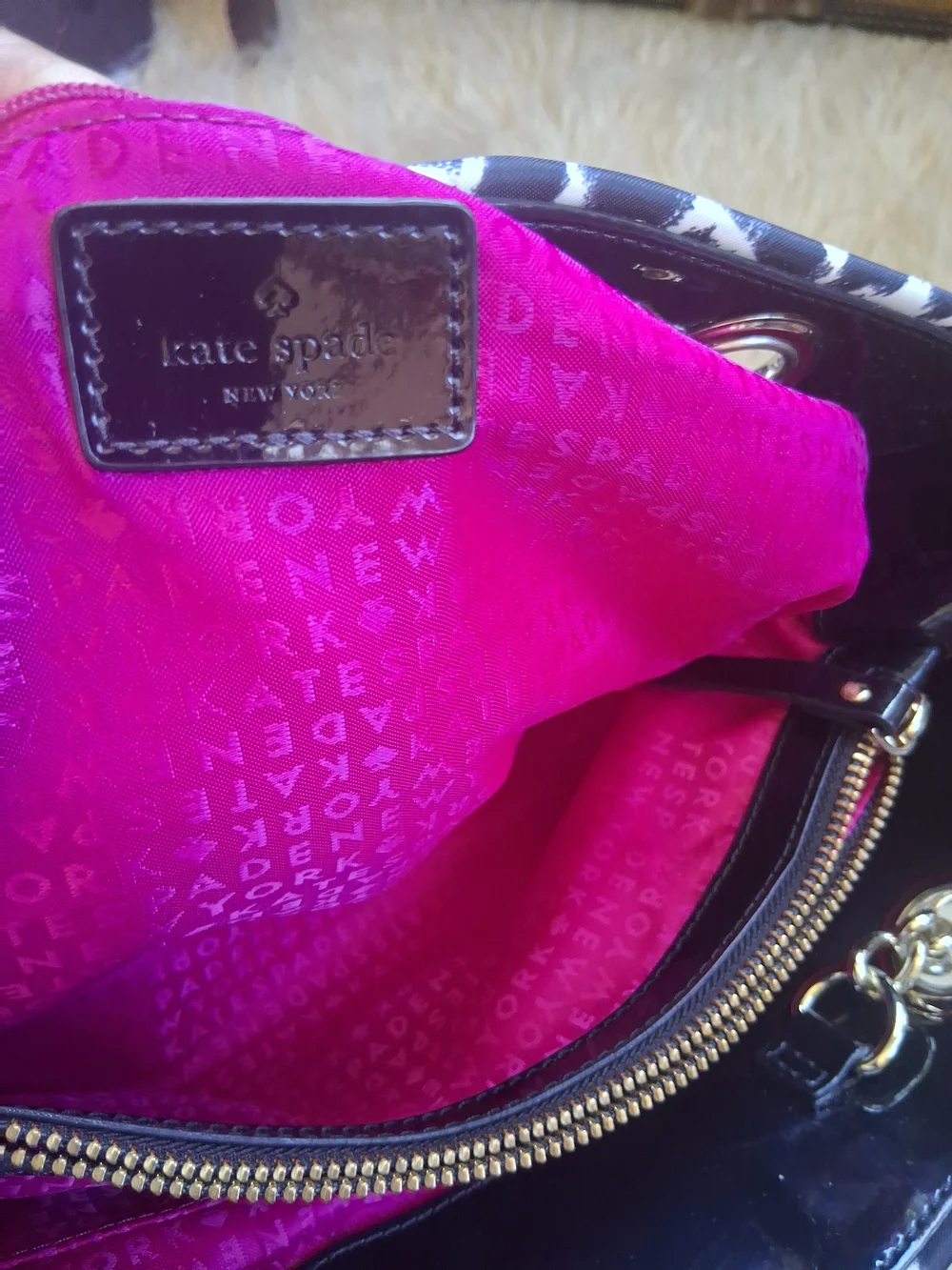 kate spade bold gold animalprint
